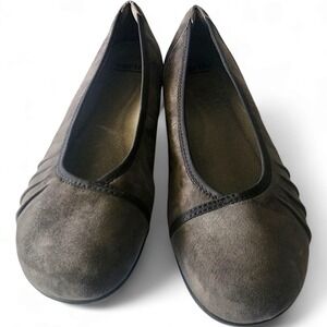 Earth Alder‎ Derby 10 Wide Flats Comfort Slip On Shoes Dark Gray